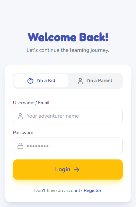 CurioKids project screenshot